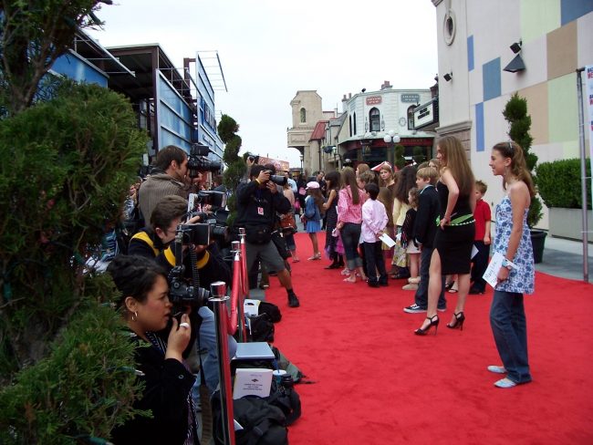CARE red carpet with photogs